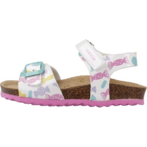 Sandalias Niña de la marca GEOX  modelo B SANDAL CHALKI GIRL BLANCO