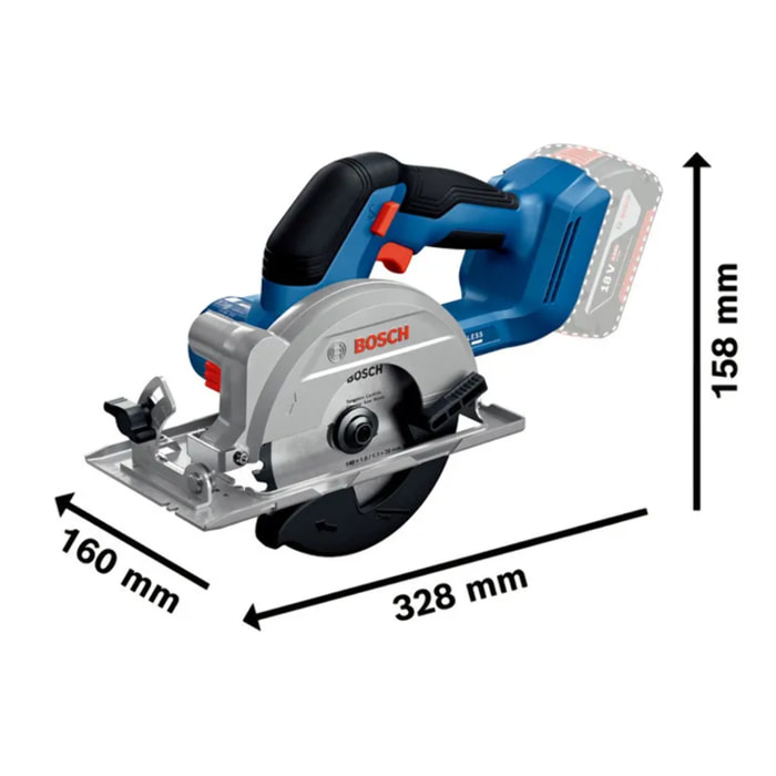 Scie circulaire sans fil GKS 18V-51 Professional - BOSCH - 06019M3120