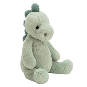 Peluche extrasuave y mullido Serie Chubby. Diseño dinosaurio. 30 cm.