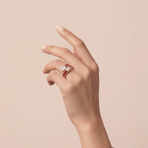 Anillo Darbia acabado oro amarillo 18k