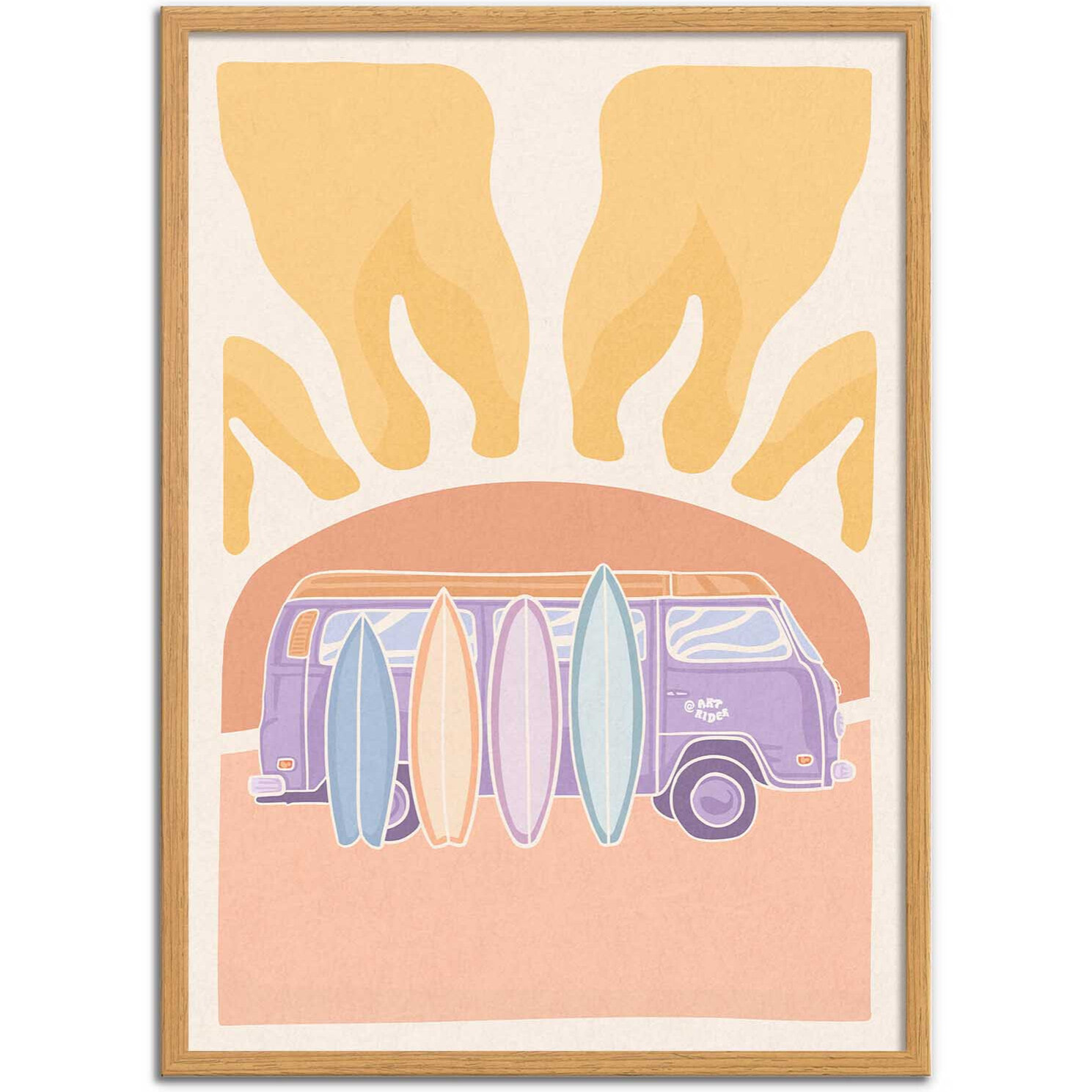 Affiche - Van and sunset - Art Rider
