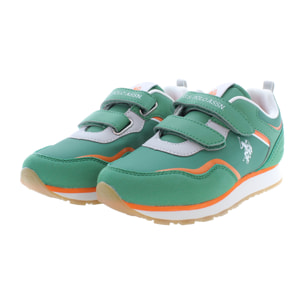 Sneakers U.S. Polo Assn Military Green-Orange