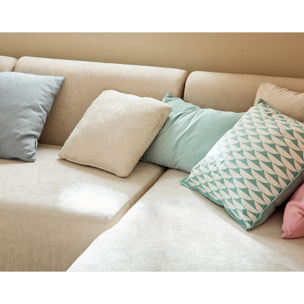Ikare - canapé modulable d'angle droit - 4 places - en tissu - Beige