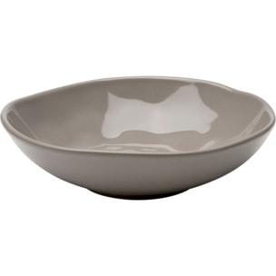 Assiettes creuses Organic 22cm taupe set de 6 Kare Design