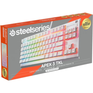 Clavier gamer STEELSERIES Apex 3 TKL Blanc