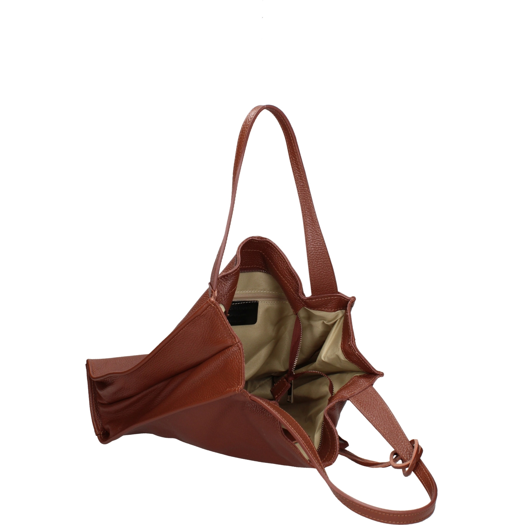 Borsa a spalla  da donna In Vera pelle Made in Italy 34x32x11 cm