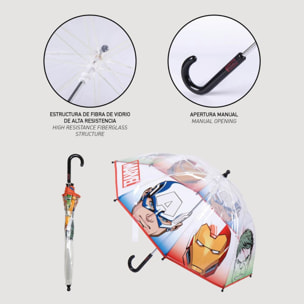 Paraguas Manual Poe Burbuja Avengers Red