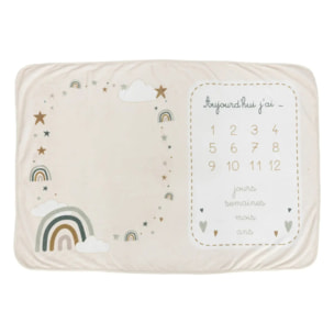 Coffret couverture arc en ciel 120x80cm