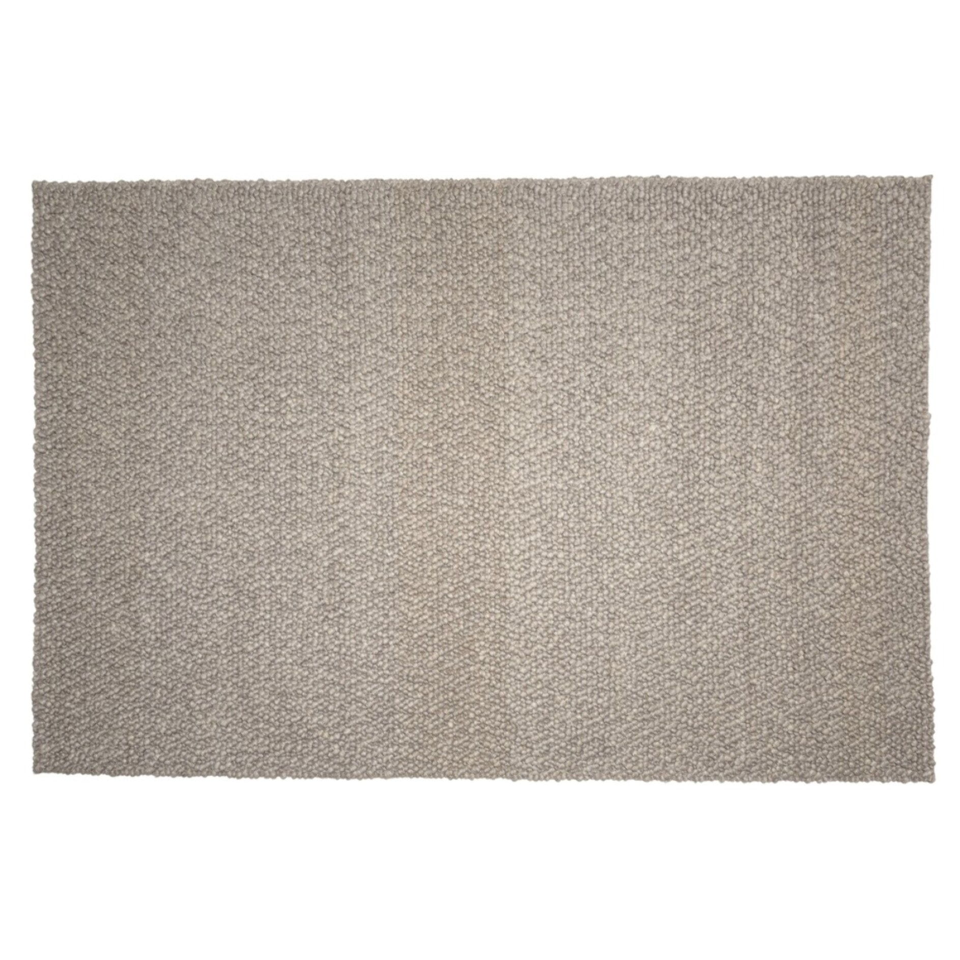 QUENTIN - Tapis rectangulaire 200x290cm en laine bouclée taupe