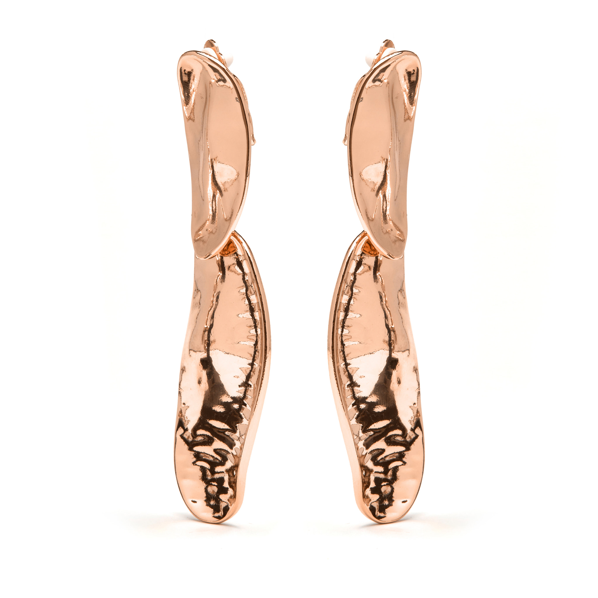 Pendientes acabados en oro amarillo de 18k