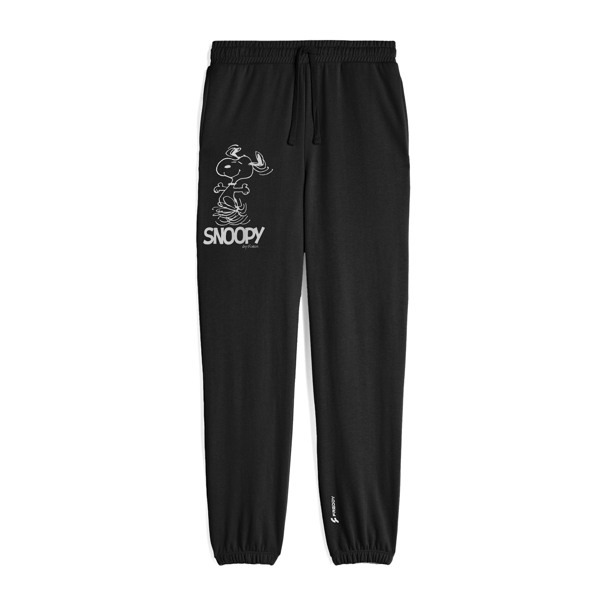 Pantaloni sportivi donna con stampa Snoopy in french terry