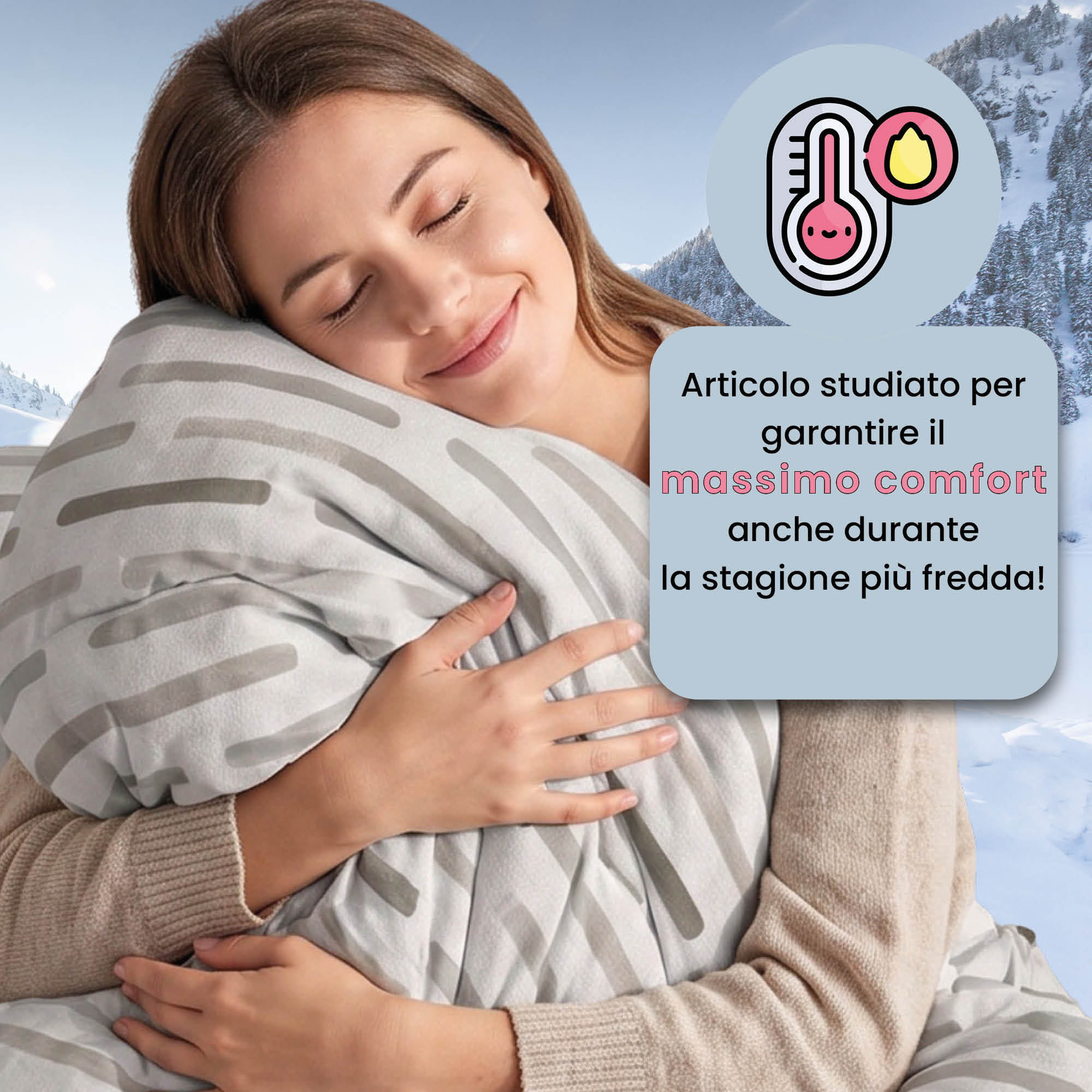 TRAPUNTA INVERNALE KARMA - 300 gr - 100% Microfibra - Made in Italy