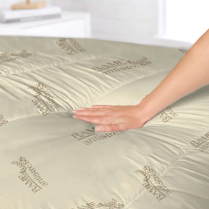 TOPPER TRAPUNTATO RAME CON ELASTICI - Made in Italy