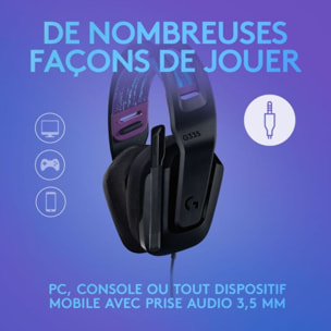 Casque gamer LOGITECH G335 noir