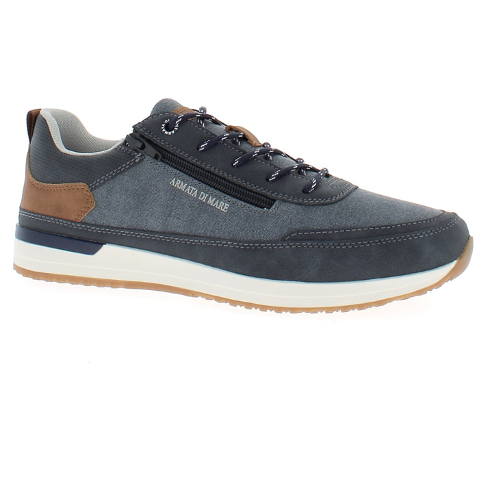 Armata di Mare Scarpe Uomo Sneakers Casual Stringate con Soletta Rimovibile in Memory Foam AMU 1L914 Navy