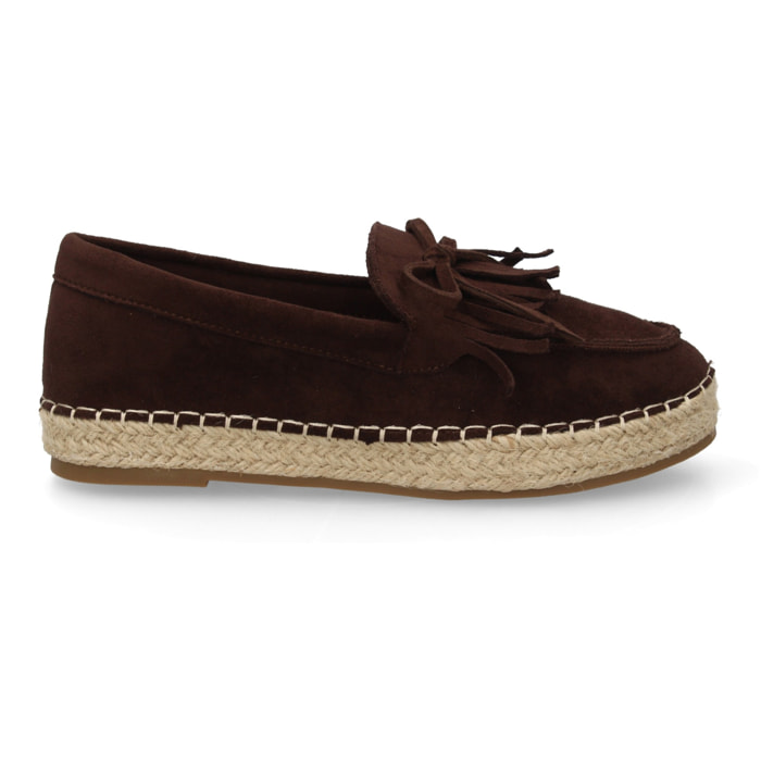 Alpargata mujer flecos suela de esparto