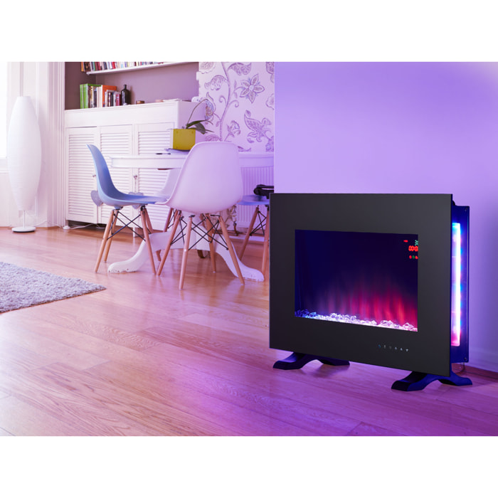 Cheminée électrique 2kW avec lumière d'ambiance