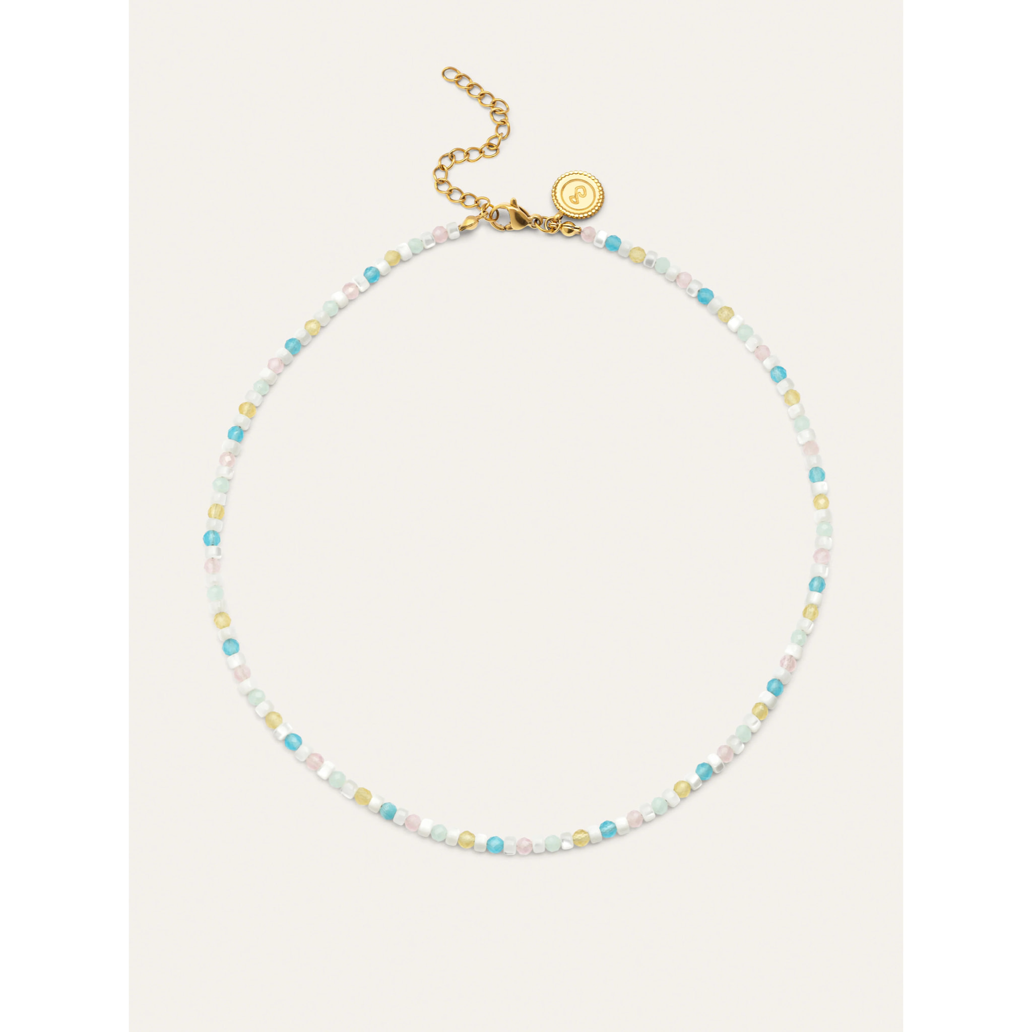 Collar Nacary Acero Baño Oro