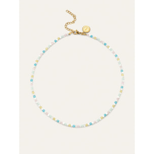 Collar Nacary Acero Baño Oro