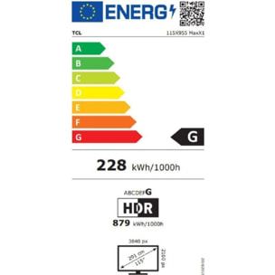 TV Mini LED TCL 115X955MAX (2026) 115" (291 cm)