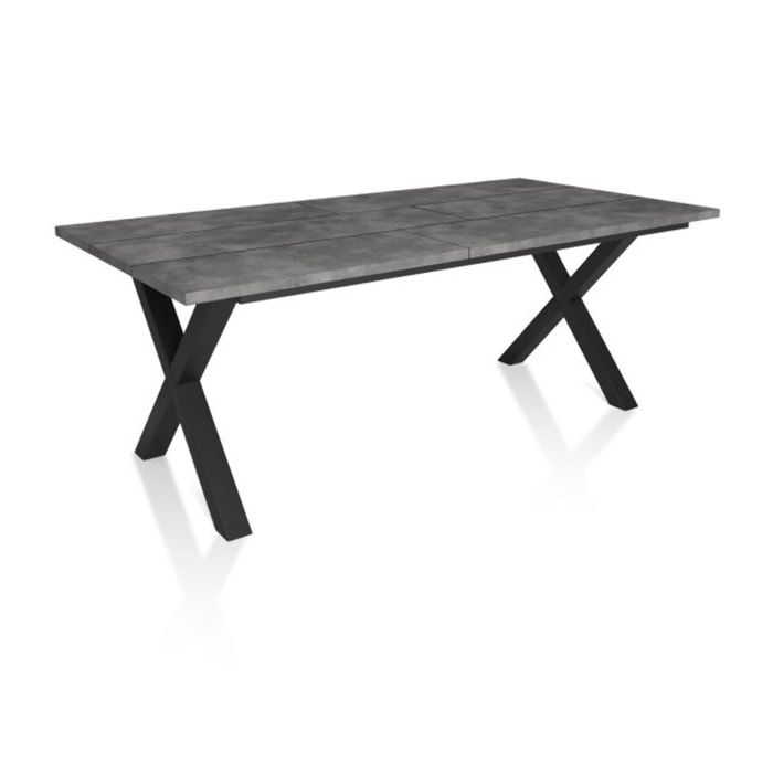 Mesa de comedor Oana 200 Cemento Negro