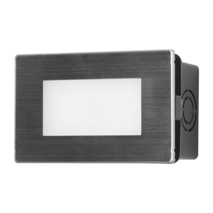 FORLIGHT Rect - Empotrable de Pared LED 107mm para Jardín y Terraza con Temperatura Regulable 3000-4000-6500K Acero Inoxidable