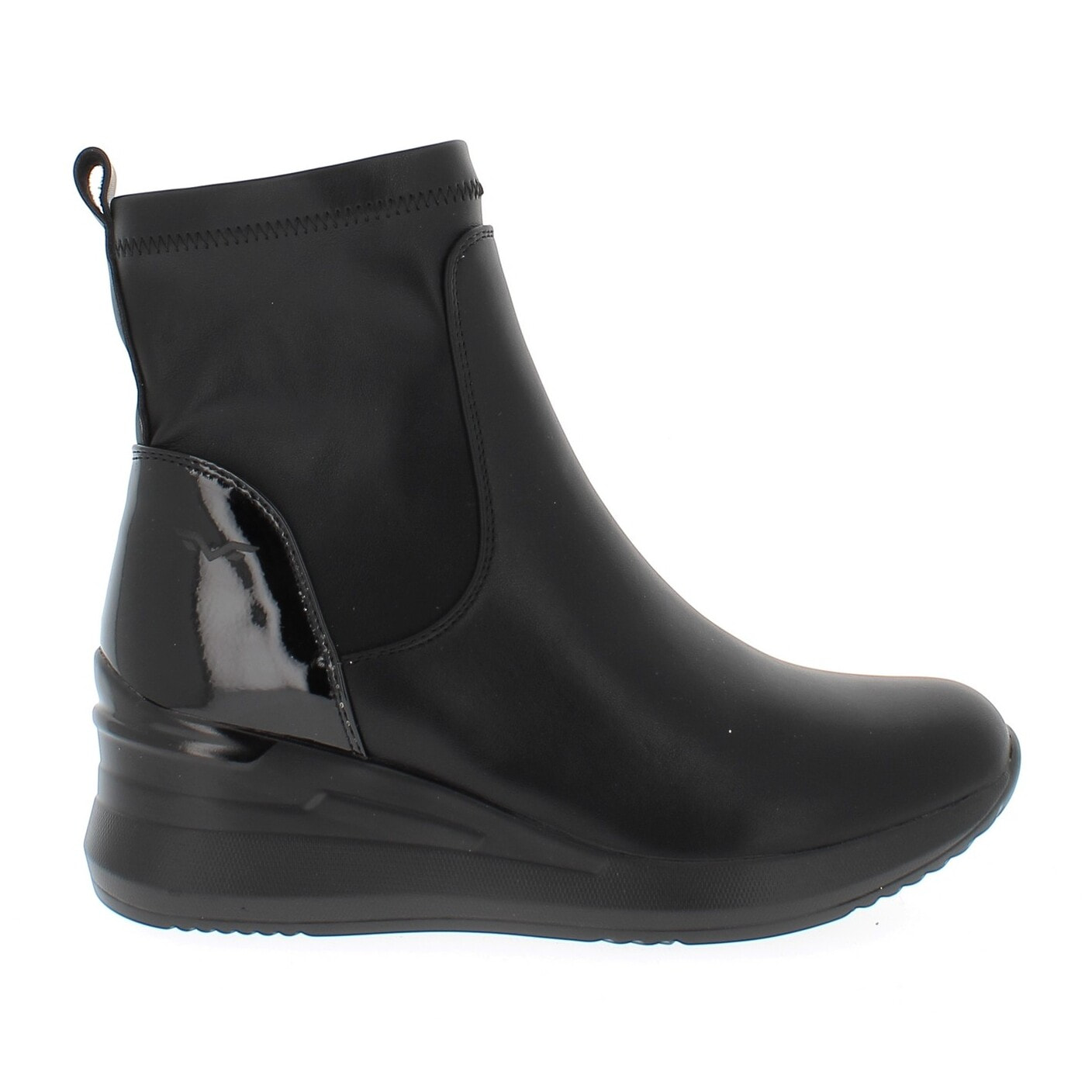 Armata di Mare Scarpe Donna Ankle Boots Zip Laterale con Soletta in Memory Foam AMD W52H05 Black