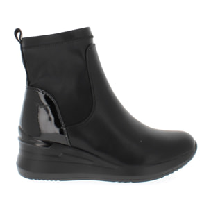 Armata di Mare Scarpe Donna Ankle Boots Zip Laterale con Soletta in Memory Foam AMD W52H05 Black