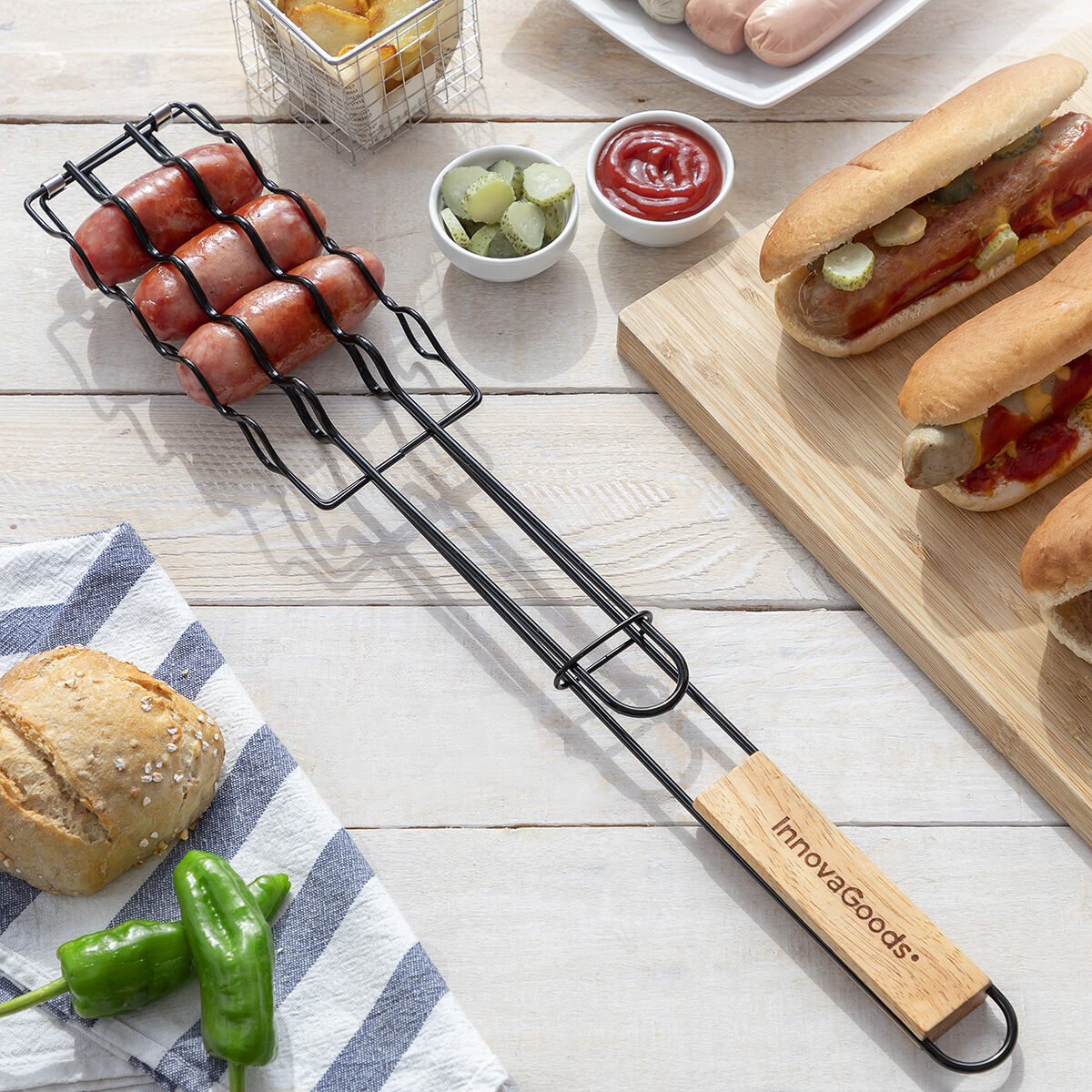 Griglia per Barbecue per Salsicce Sosket InnovaGoods