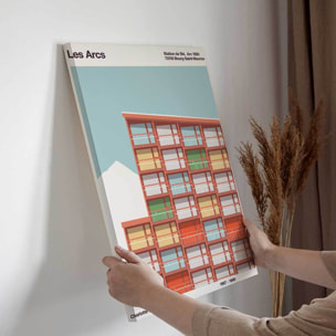 Tableau Arcs Charlotte Perriand Affiche déco architecture Toile imprimée