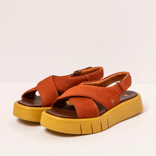 Sandalias 1855 NOBUCK DARK ORANGE/ MALAGA color Dark orange