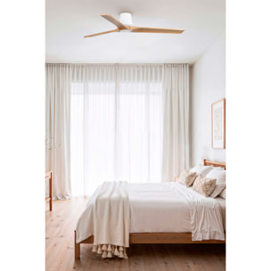 HEYWOOD TUB L Ventilatore a soffitto bianco/pin