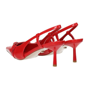 Décolleté sling back Donna Tata Italia Rosso