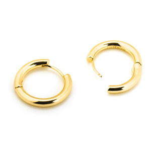 Pendientes Lux by Lux acabados baño oro 18K