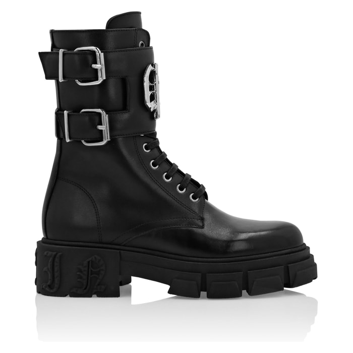 PHILIPP PLEIN Boots Mid Flat GOTHIC PLEIN