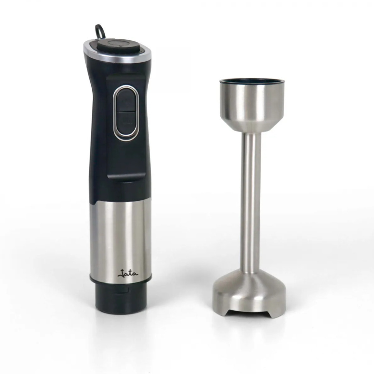 Batidora de mano JATA JEBT1851 de 1500 W. 4 cuchillas. Función turbo. Regulador de velocidad. Incluye vaso medidor