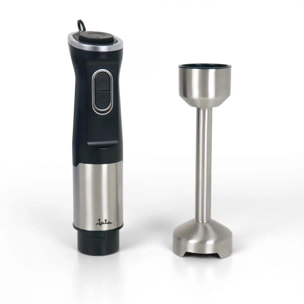 Batidora de mano JATA JEBT1851 de 1500 W. 4 cuchillas. Función turbo. Regulador de velocidad. Incluye vaso medidor