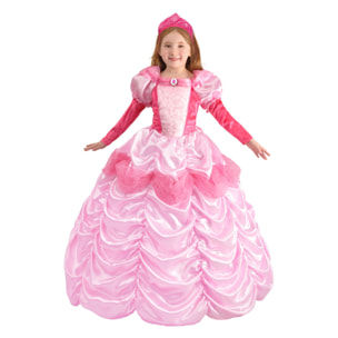 Abito Costume Carnevale Principessa D'Austria Sissi Rosa Bambina