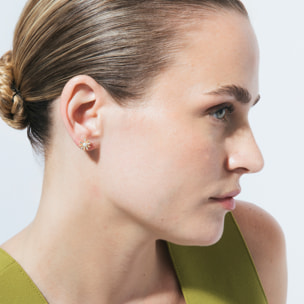 Pendientes Tynta acabado oro amarillo 18k