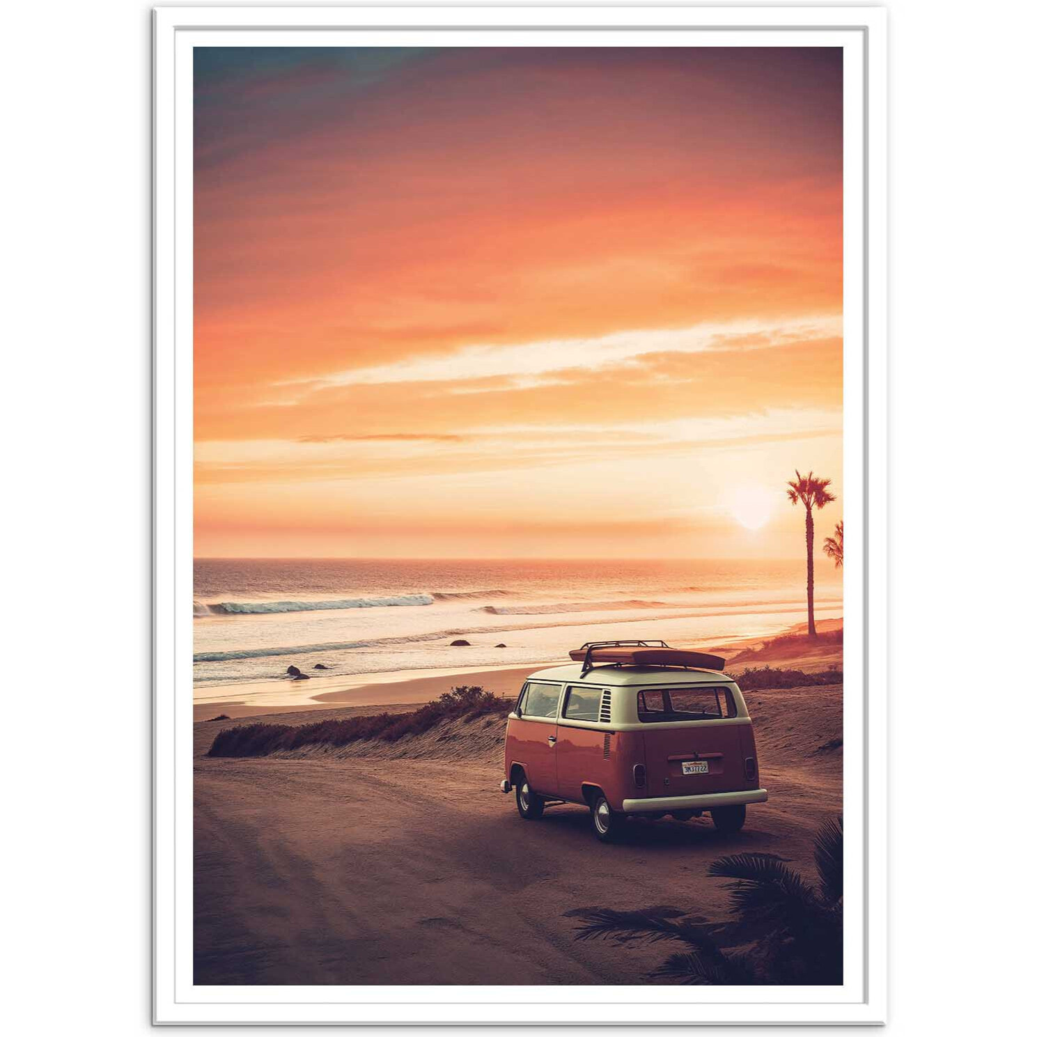 Affiche - California Sunset Van - Philippe Hugonnard