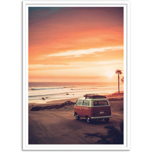 Affiche - California Sunset Van - Philippe Hugonnard