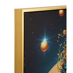 STAMPA C/LED SU TELA LACCATA C/CORNICE MINERVA -B- CM 60X3,5
X90