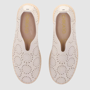 Zapatos de Tejido - Beig - Tacón: Bajo