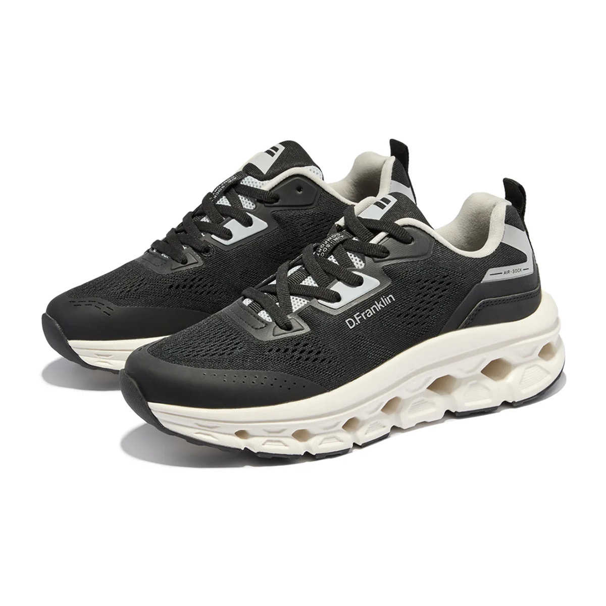 Zapatillas Deportivas Unisex Aero Dual Negro / Blanco Roto