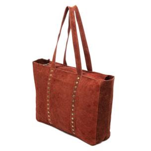 Alonte borsa a spalla donna. Pelle scamosciata autentica.