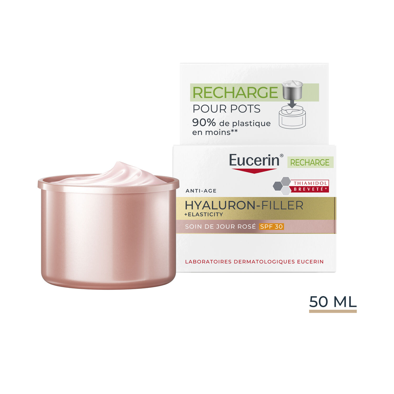 Hyaluron-Filler + Elasticity SPF30  - Recharge Anti-Age Soin de Jour Rosé 50 ml