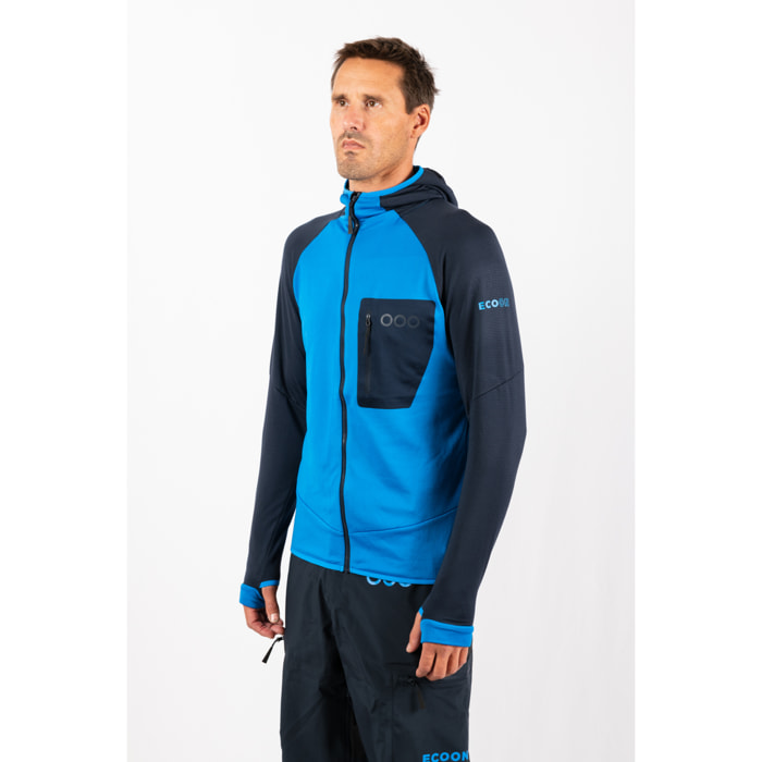 Chaqueta para hombre ECOON ECOActive Light Insulated Jacket with cap - Azul claro / Azul