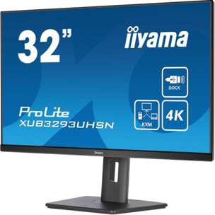 Ecran PC 4K IIYAMA PROLITE XUB3293UHSN-B5 32'' Plat IPS