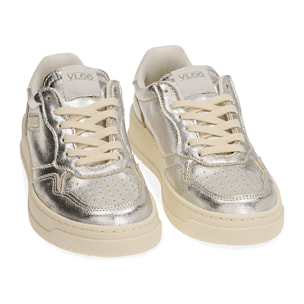 Sneakers argento laminato