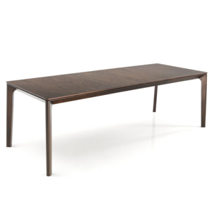 Tomasucci Table à rallonge en BOIS FONCÉ VARM Multicolore